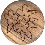 Elan 30 4000L Wooden Button (2/card) .88"/22 mm